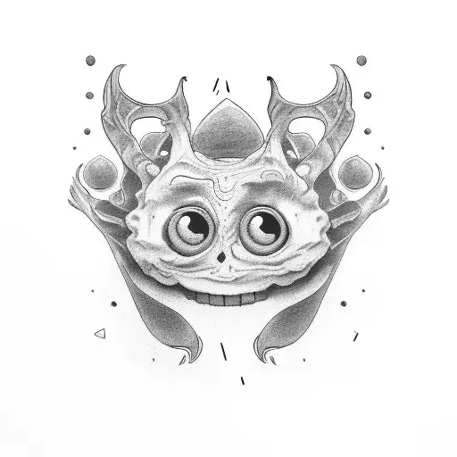 happy and sad face tattoo design idea