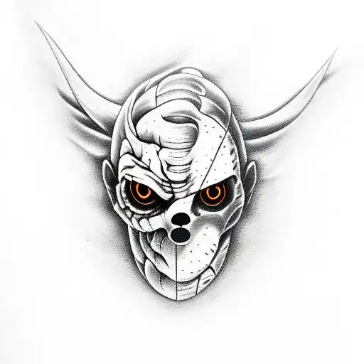 dead by daylight oni tattoo design idea