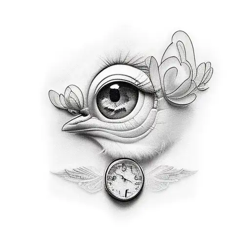 tweety  eyes tattoo design idea
