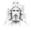 Jesus anagram  tattoo design idea