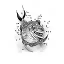 sushi happy tattoo design idea