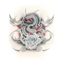 Life stages from birth to death tattoo design idea