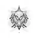 text "Courage" in Punjabi language  tattoo design idea