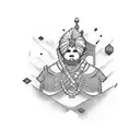 text "Courage" in Punjabi language  tattoo design idea