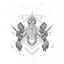 text "Courage" in Punjabi language  tattoo design idea