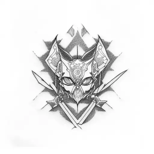 anime arm band tattoo design idea