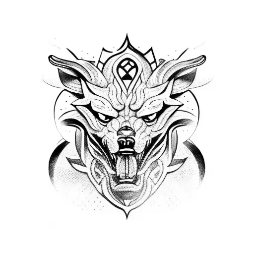 cerberus tattoo design idea