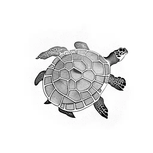 sea turtle with olive branch withGemini withGreek god tattoo design idea