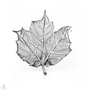 ivy leaves tattoo design idea