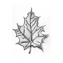 ivy leaves tattoo design idea