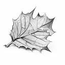 ivy leaves tattoo design idea