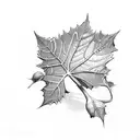 ivy leaves vine tattoo design idea