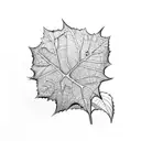 ivy leaves vine tattoo design idea