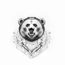 hustler money bear relentless tattoo design idea