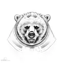 hustler money bear relentless tattoo design idea