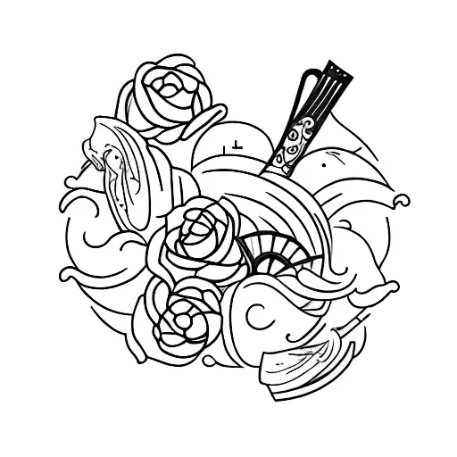 culinary tattoo design idea