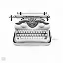 A typewriter with the quote 'Buy the ticket, take the ride' tattoo design idea