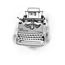 A typewriter with the quote 'Buy the ticket, take the ride' tattoo design idea