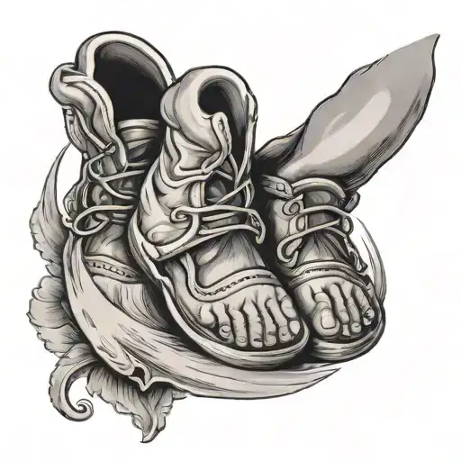 3 baby feet  tattoo design idea