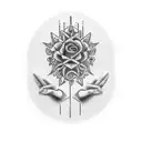 420 finger logo tattoo design idea