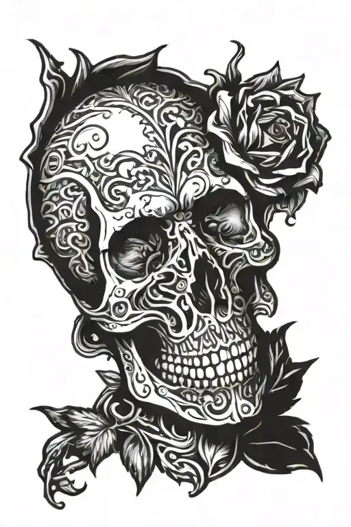 skull Bvb tattoo design idea