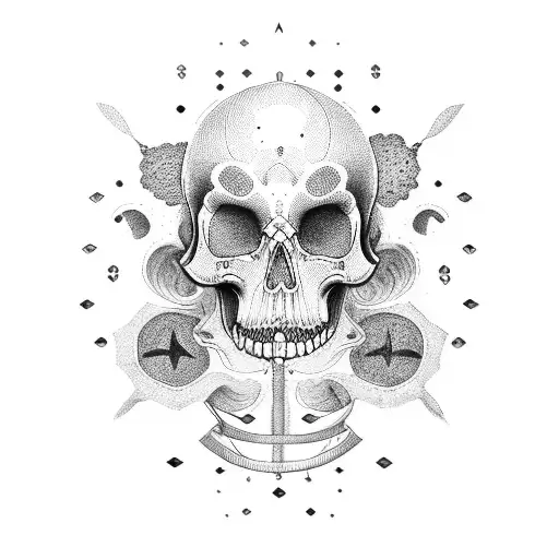 memento mori  tattoo design idea