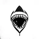 jaws tattoo design idea