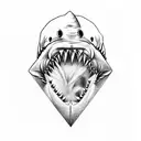 jaws tattoo design idea