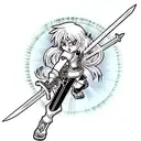 Sword tattoo design idea