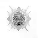 Foo Dog tattoo design idea