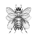 Honey Bee tattoo design idea