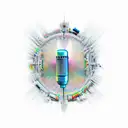 microphone tattoo design idea