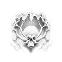 empty tomb  tattoo design idea