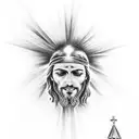 jesus empty tomb tattoo design idea