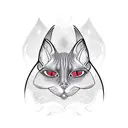 sphinx cat tattoo design idea