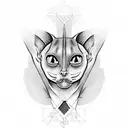 sphinx cat tattoo design idea