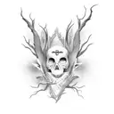 pain suffering life death temporary nothingness insignificance tattoo design idea