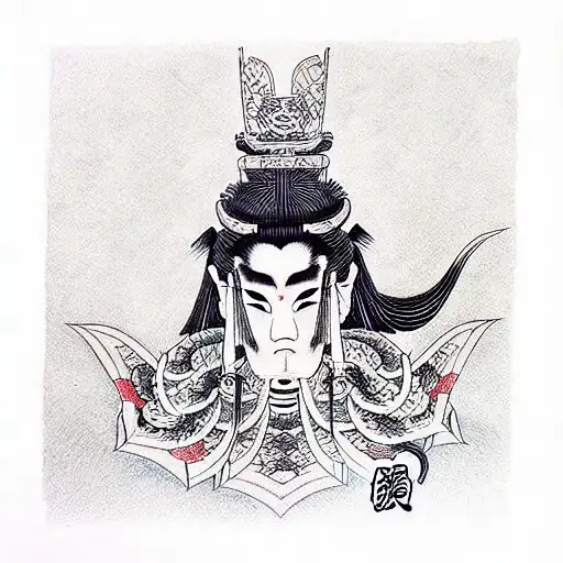 king tattoo design idea