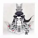 king tattoo design idea