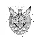 Turtle tattoo design idea