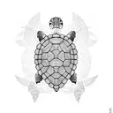 Turtle tattoo design idea
