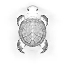 Turtle tattoo design idea