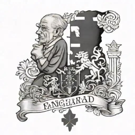 nan and grandad ireland and wales  tattoo design idea