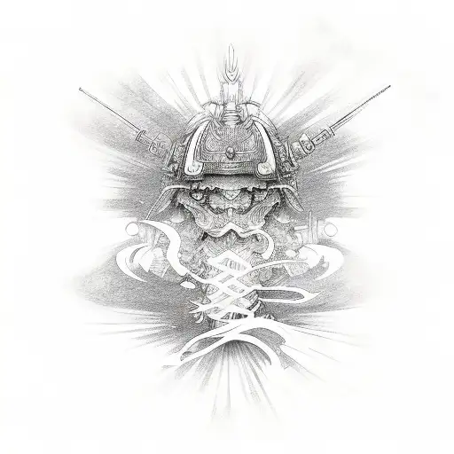 Sai japanese weapon tattoo design idea