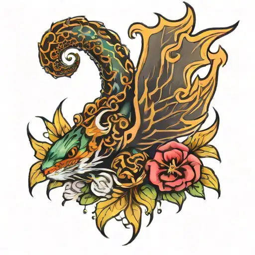 good luck tattoo design idea