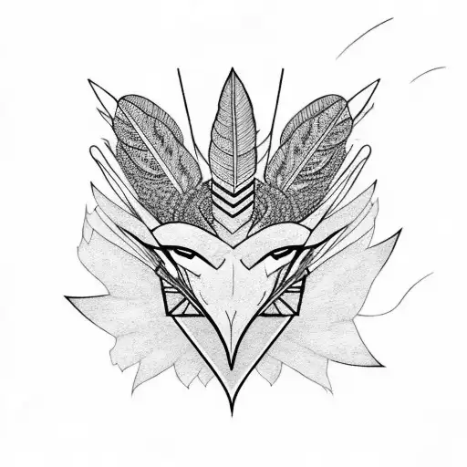 bird. feathers. raven. dragon. tattoo design idea