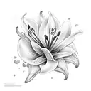 casablanca lillies tattoo design idea