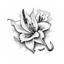 casablanca lillies tattoo design idea