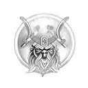 Odin's ravens and Yggdrasil tree with norse runes tattoo design idea