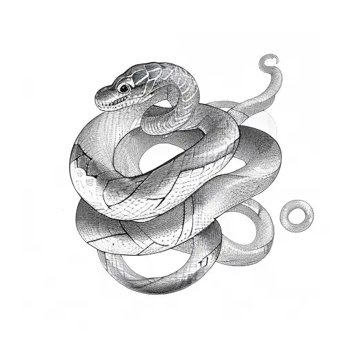 Infinite snake tattoo - Tattoogrid.net